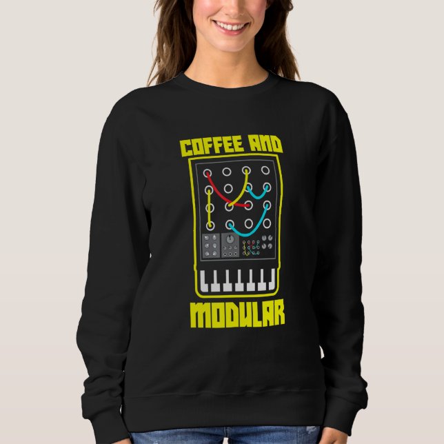 Sudadera Café Y Vida Modularia Wellenform Synth Nerd Synt (Anverso)