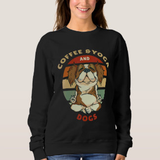 Sudadera Café & Yoga Y Perros Meditación Namaste Yoga  