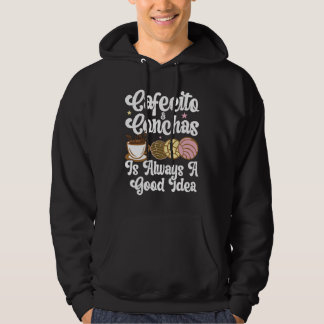 Sudadera Cafecito Cafe Conchas Cute Spanish Pun Coffee