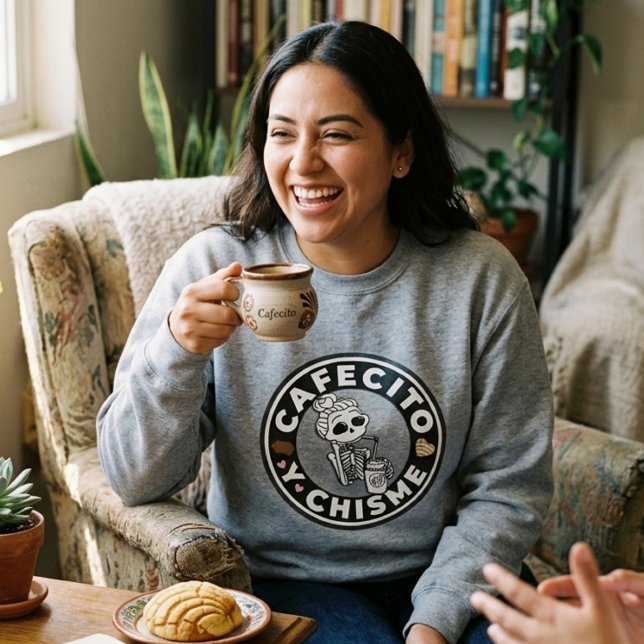 Sudadera Cafecito y Chisme Pan dulce Mexicano (Cafecito y Chisme Pan dulce Mexican Sweatshirt)