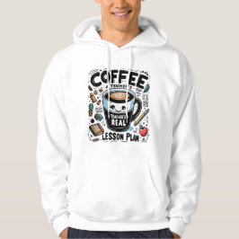 Sudadera Cafeína Powered Teacher Funny Teacher Day