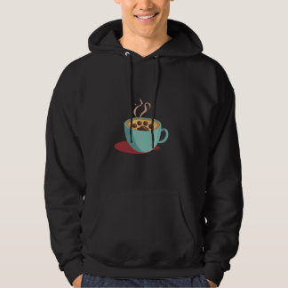 Sudadera Cafeína y Caninas: Gráfica de café y perro amante