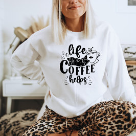 Sudadera Cafetería Coffee Sweatshirt Coffee Vibes