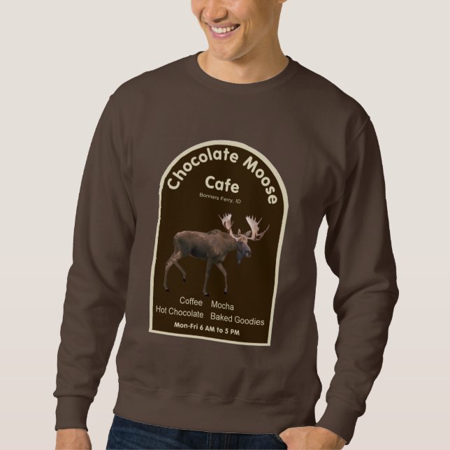 Sudadera Cafetería de chocolate Moose (Anverso)