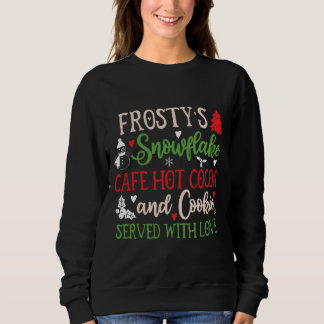 Sudadera Cafetería de copas de nieve con café caliente y ca