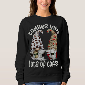 Sudadera Cafetería Graciosa Con Muchos Gnomes De Café