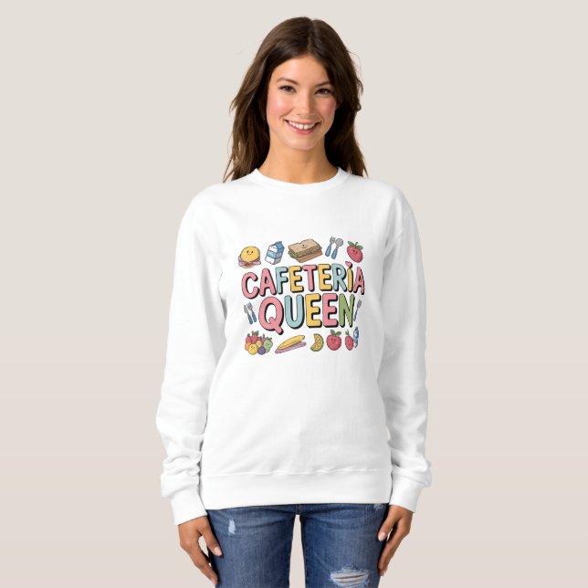 Sudadera Cafetería Reina (Anverso completo)