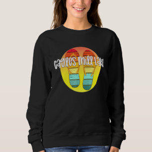 Sudadera Cagles Mill Lake Indiana Retro Flipflop Sunset Gra