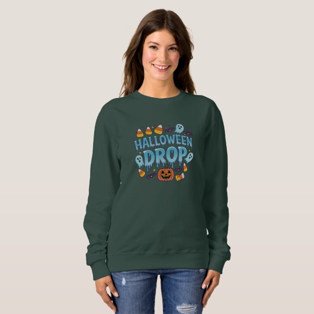 Sudadera Caída de Halloween (Anverso completo)