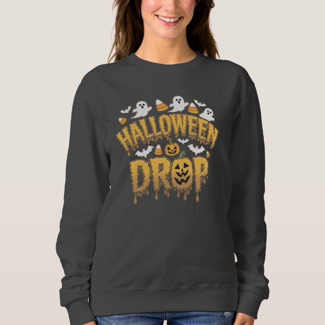 Sudadera Caída de Halloween (Anverso)
