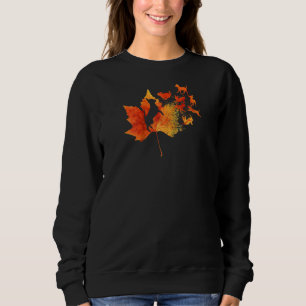 Sudadera Caída de la hoja de arce Chihuahua Hola Mascota de