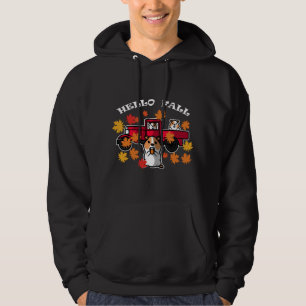Sudadera Caída de la hoja de arce de Hamster en el otoño de