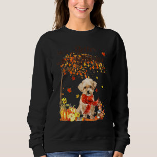 Sudadera Caída del perro de café con árbol de arce de Shork
