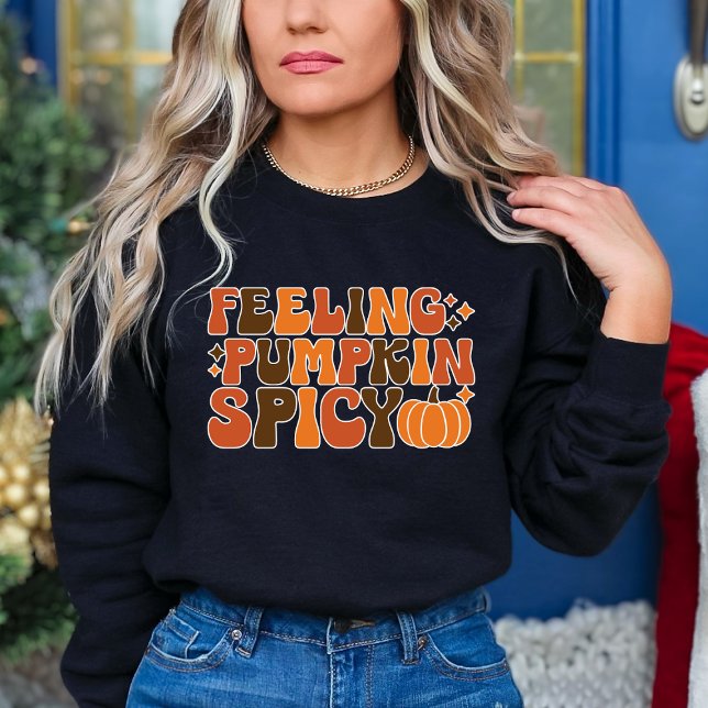 Sudadera Caída Día de Acción de Gracias Sensación Calabaza  (Subido por el creador)