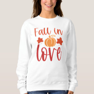 Sudadera Caída en el amor Calabaza Floral