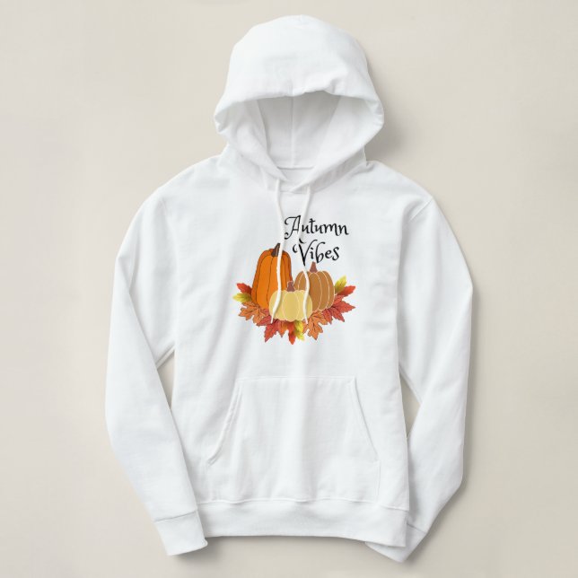 Sudadera Caída Vibes. Autumn Vibes Hoodie (Diseño del anverso)