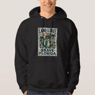 Sudadera Caimán de Florida Patriótico 4 de Julio