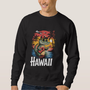 Sudadera Caimán de Hawái con gafas de sol vacaciones de ver