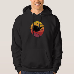 Sudadera Caimán Lindo Cocodrilo Retro Atardecer Amante Rept