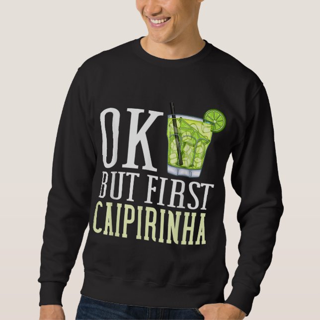 Sudadera Caipirinha Bebe Cóctel Brasil (Anverso)
