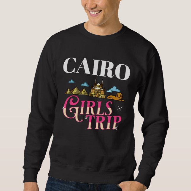 Sudadera Cairo Egypt City Trip Skyline Map Travel (Anverso)