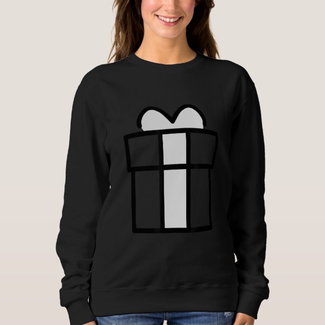 Sudadera Caja con arco blanco (Anverso)