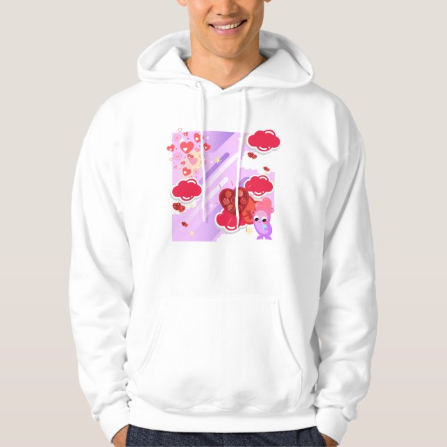 Sudadera Caja de Chocolate Corazón Dulce Fantasía Kawaii (Anverso)