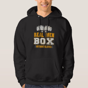 Sudadera Caja de hombres reales sin guantes Boxeo Bareknuck
