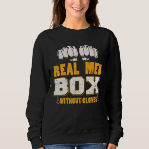 Sudadera Caja de hombres reales sin guantes Boxeo Bareknuck