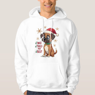 Sudadera Caja de perro linda Perro de Navidad Bonito Me esf