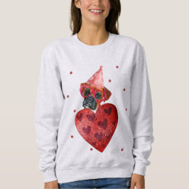 Sudadera Caja de regalo del Día de San Valentín para perro