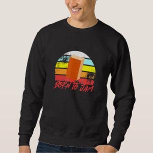 Sudadera Cajón Nacido Para El Bidón Retro De La Vintage De