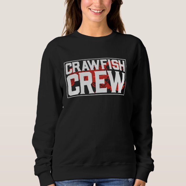Sudadera Cajun Crawfish Crew Seafood Crayfish Crawdads hier (Anverso)