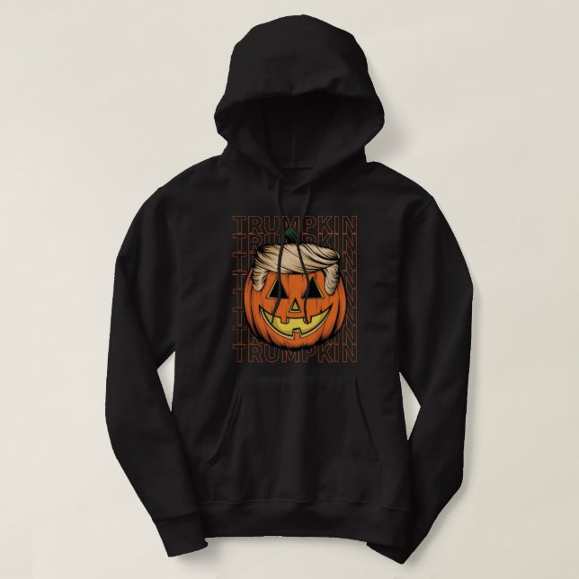 Sudadera Calabacín de Halloween Trump Calabaza Trump (Diseño del anverso)