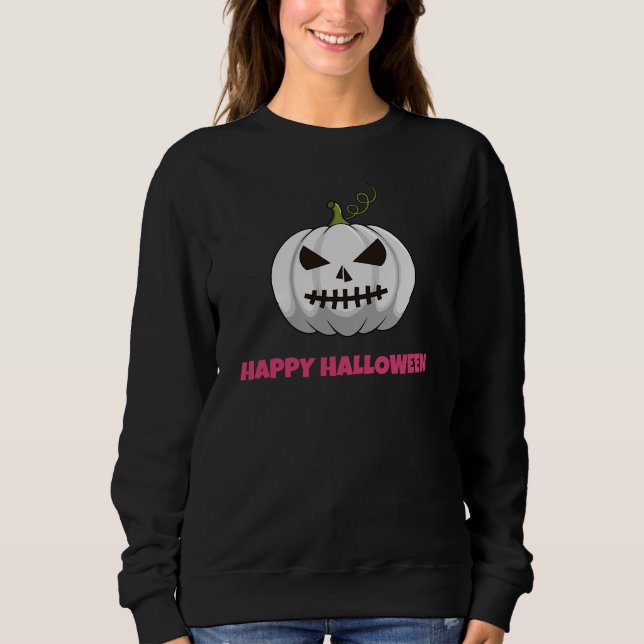 Sudadera Calabaza blanca de los sudaderos de las mujeres Fe (Anverso)