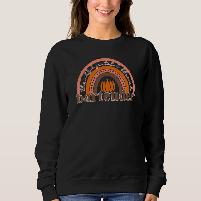 Sudadera Calabaza de arcoiris suave agradecida B (Anverso)