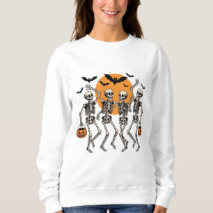 Sudadera Calabaza de Baile de Esqueleto Bailarín de Hallowe