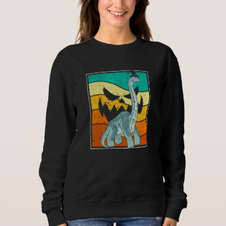 Sudadera Calabaza de Bruja Braquiosaurio Halloween Dinosaur