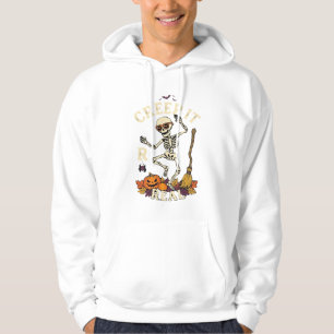 Sudadera Calabaza de Escoba de Esqueleto Bailarín Creep It