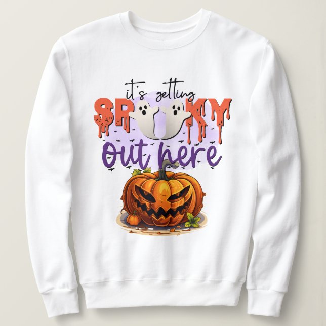 Sudadera Calabaza de Halloween Spooky (Anverso del diseño)