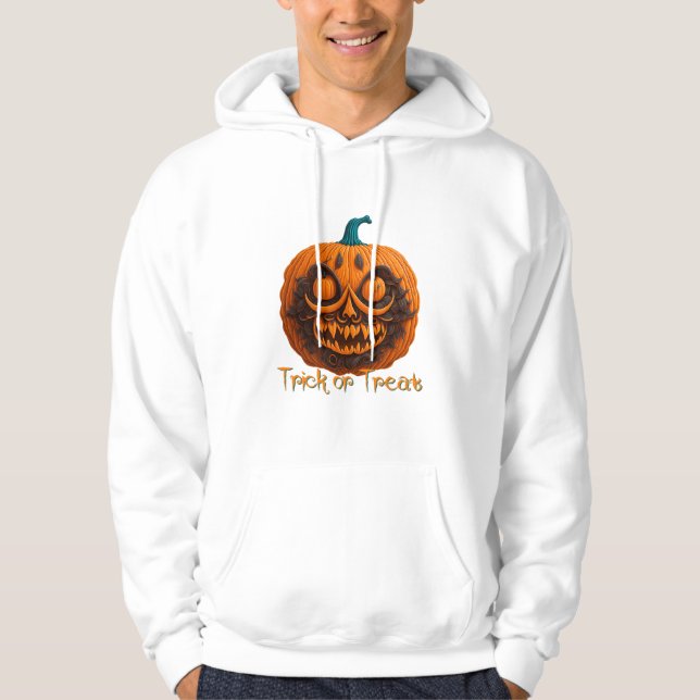 Sudadera Calabaza de Halloween Trick-Or-Treat (Anverso)