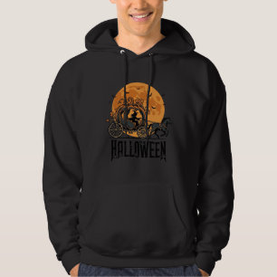 Sudadera Calabaza de Halloween Vintage Carruaje Diseño de B