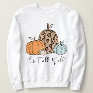 Sudadera Calabaza de moda de otoño “Es otoño, chicos” cit