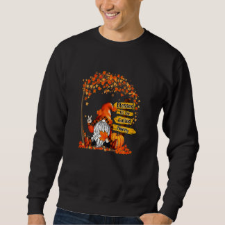Sudadera Calabaza de mujer agradecida y bendecida por ser l