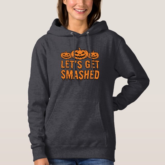 Sudadera Calabaza divertida de Halloween para romper (Anverso)