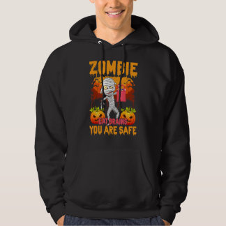 Sudadera Calabaza Espantosa Zombie Come Cerebros Estás Segu