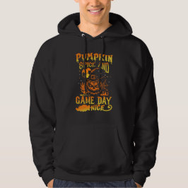 Sudadera Calabaza Especiada Y Deportes De Fútbol Americano 