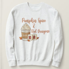 Sudadera Calabaza Especiada y Dragones Rojos Mahjong Otoño