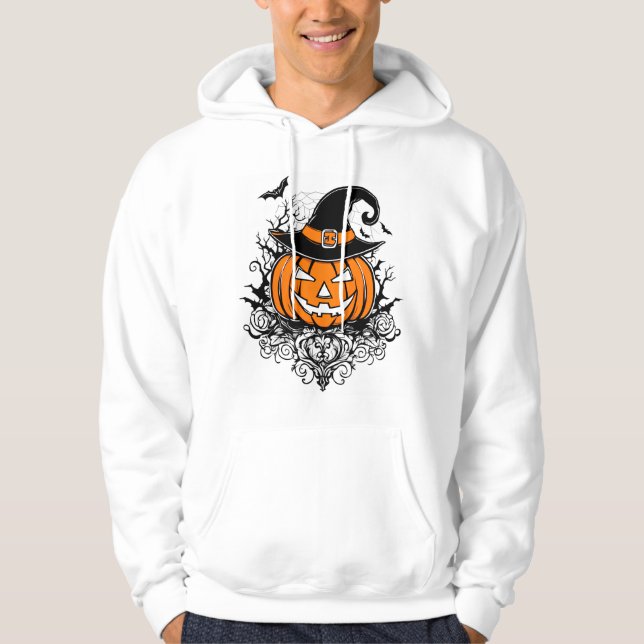Sudadera Calabaza espumosa: ¡Diversión elegante de Hallowee (Anverso)