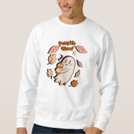 Sudadera Calabaza fantasma otoño latte